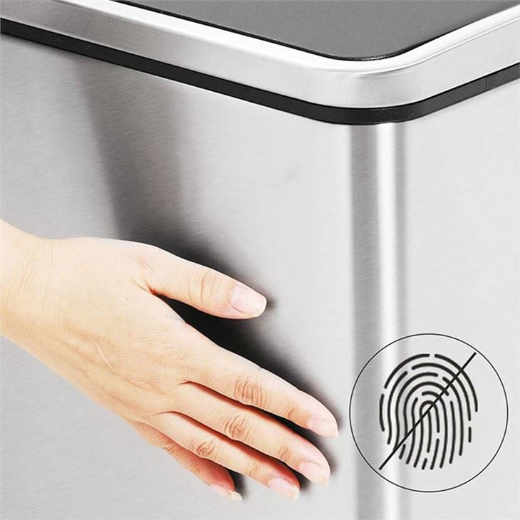 Fingerprint Proof Stainless Steel Rubbish Trash Can